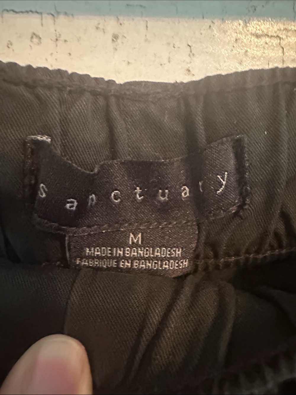 Sanctuary Black Straight-Leg Drawstring Pants - Picture 4 of 9